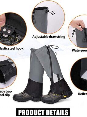Snake Proof Leg Gaiters – Waterproof Lightweight Nylon Snake Bite Protection